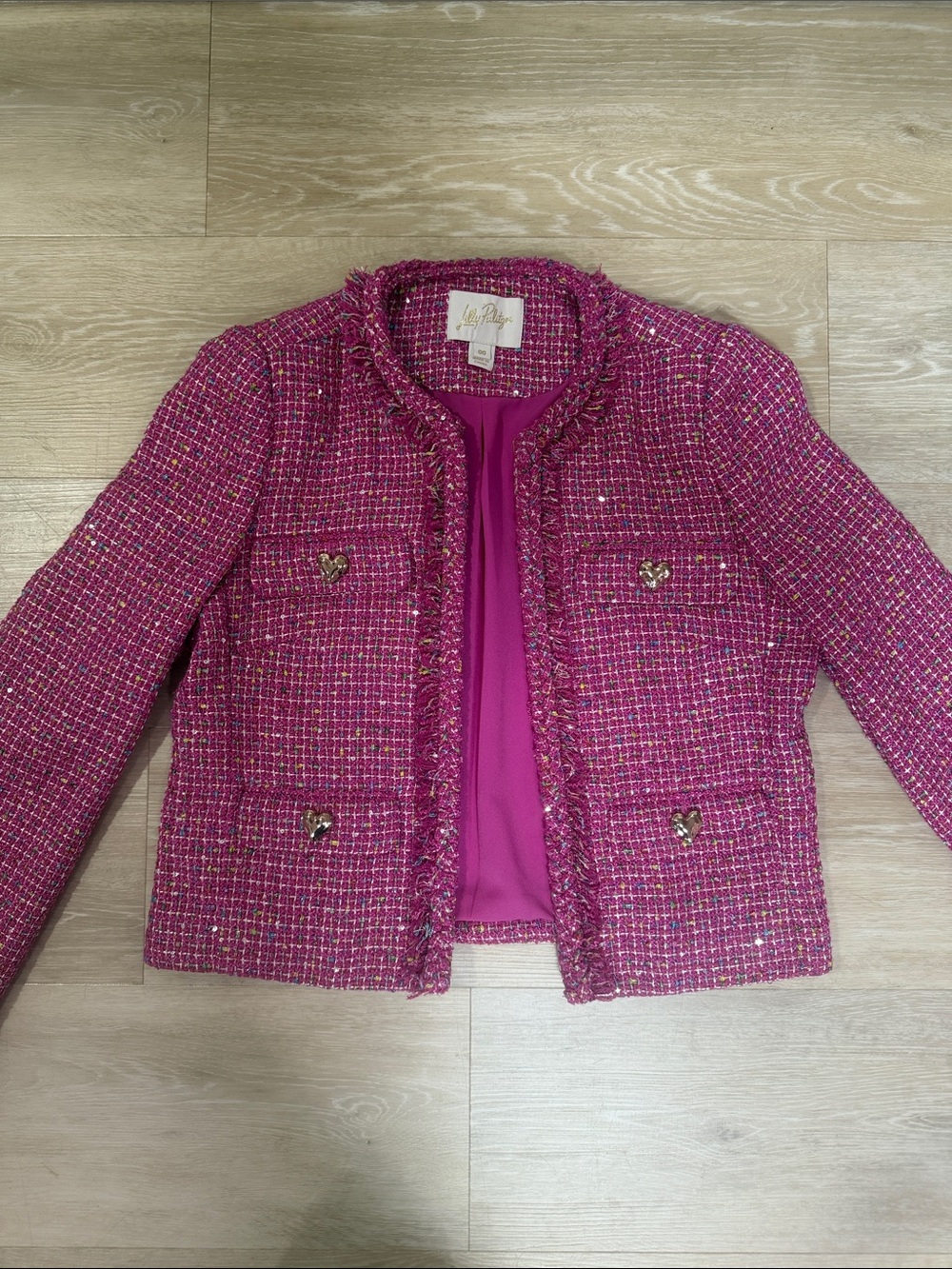 Lilly Pulitzer Purple Tweed Blazer